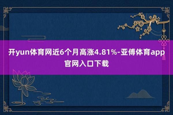 开yun体育网近6个月高涨4.81%-亚傅体育app官网入口下载